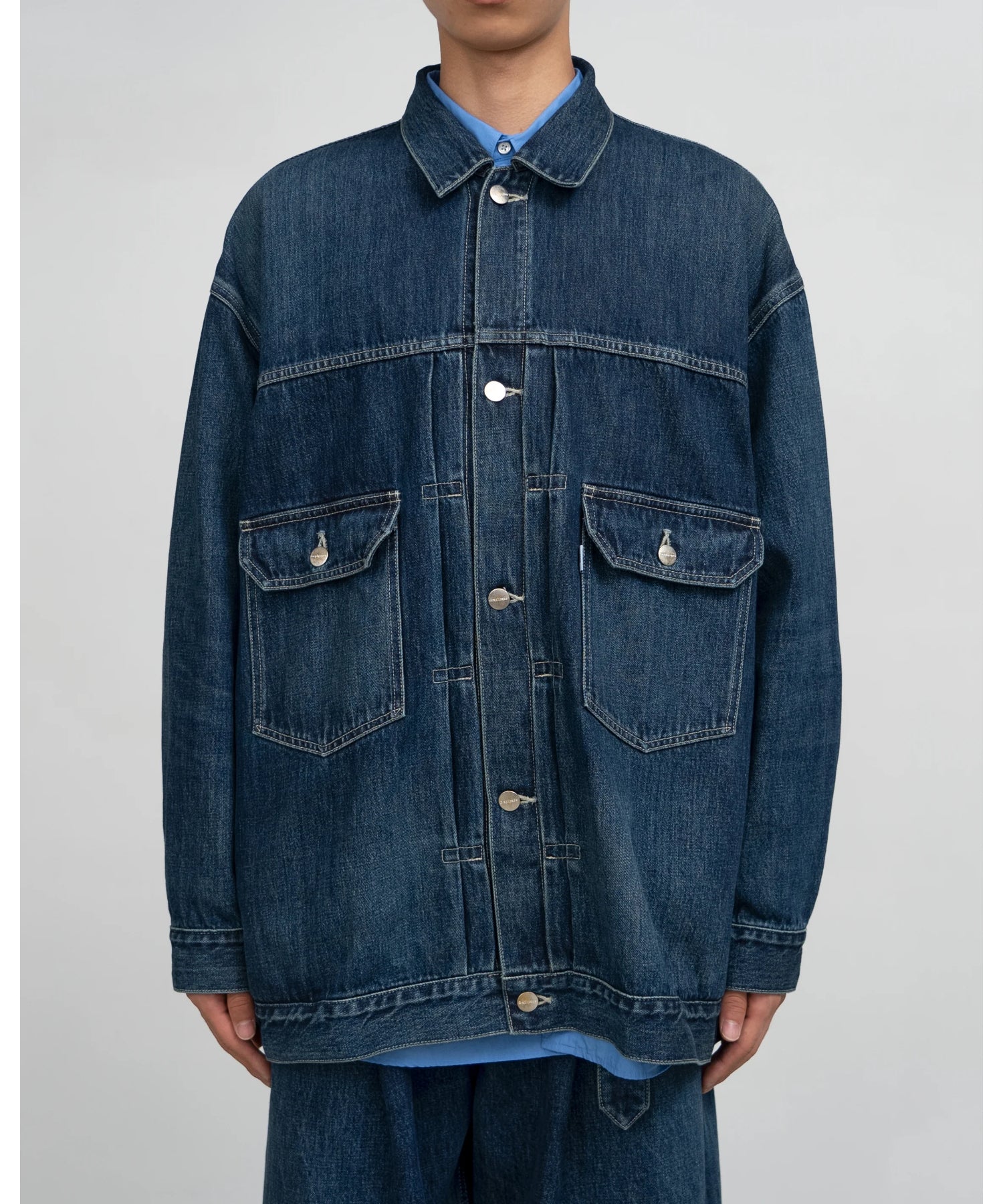【値下げしました】Barjac Ombrée Selvage Denim Jacket-DARK FADE- - Graphpaper (グラフペーパー
