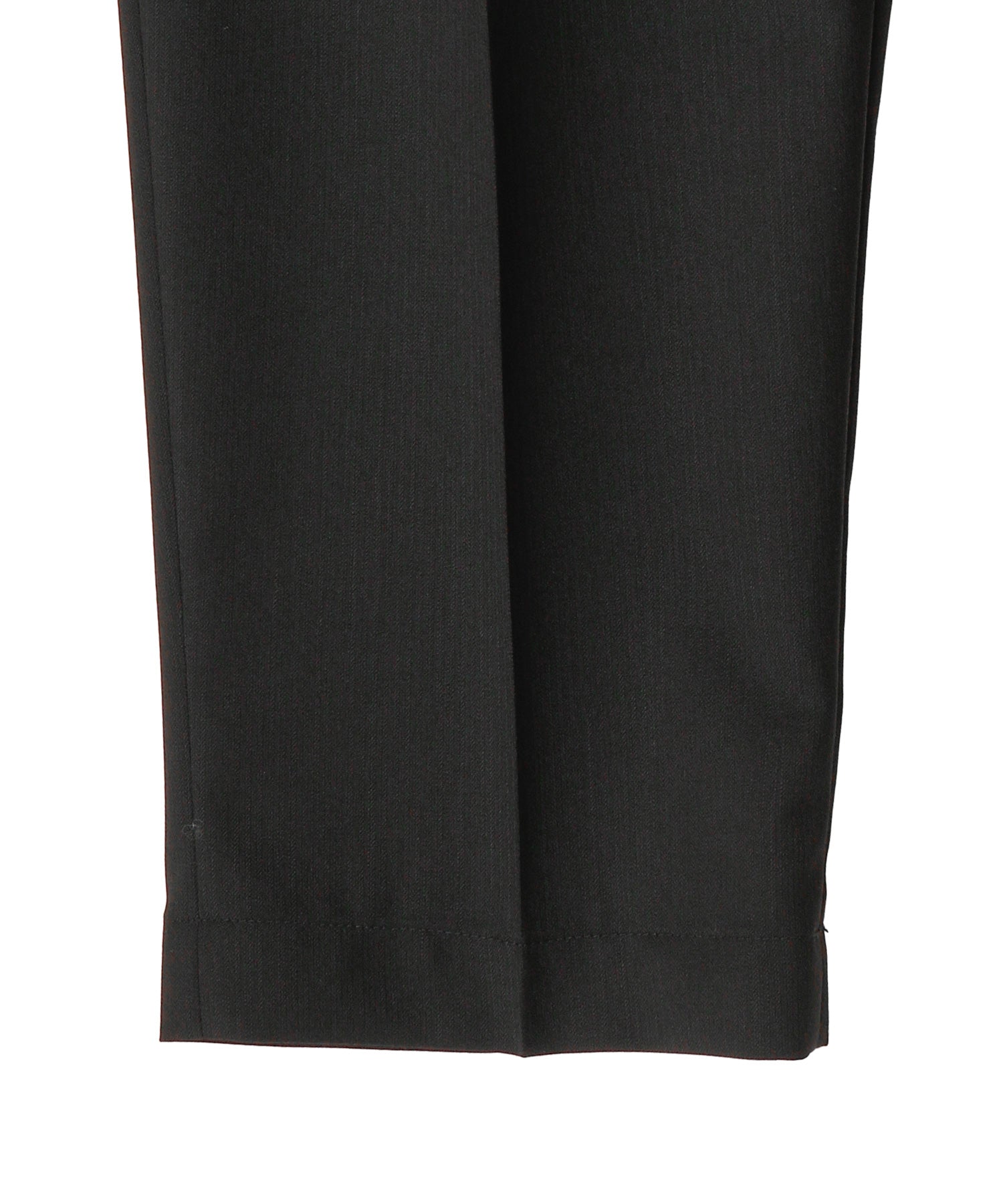 Melange Herringbone Pleated Wide Trousers - Graphpaper (グラフ