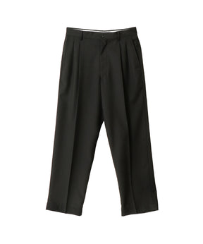 Melange Herringbone Pleated Wide Trousers - Graphpaper (グラフ