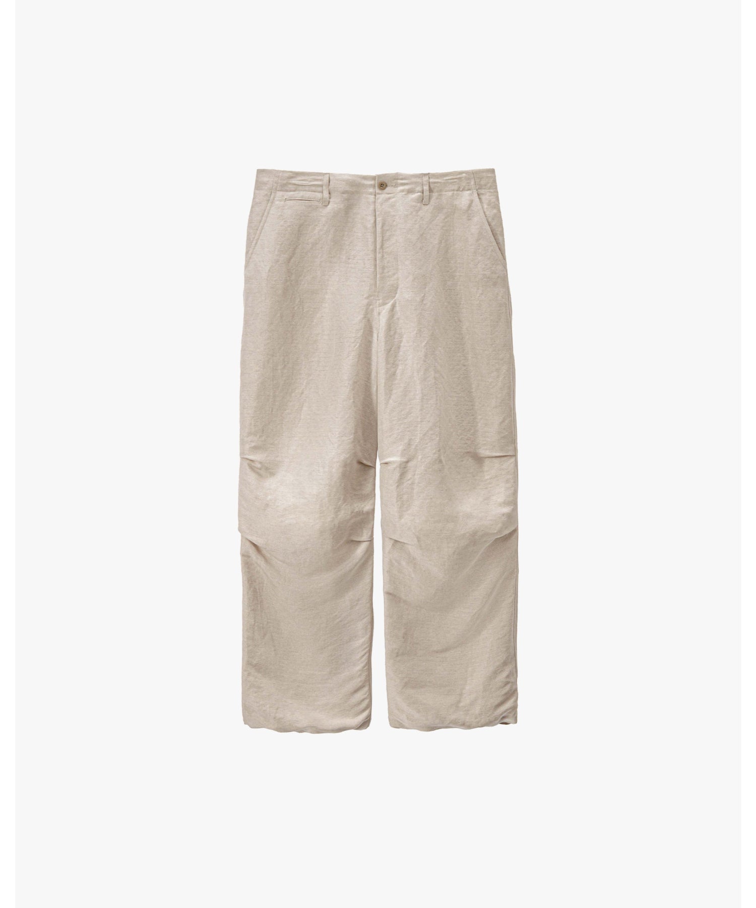 Linen Cupro Hopsack Military Pants