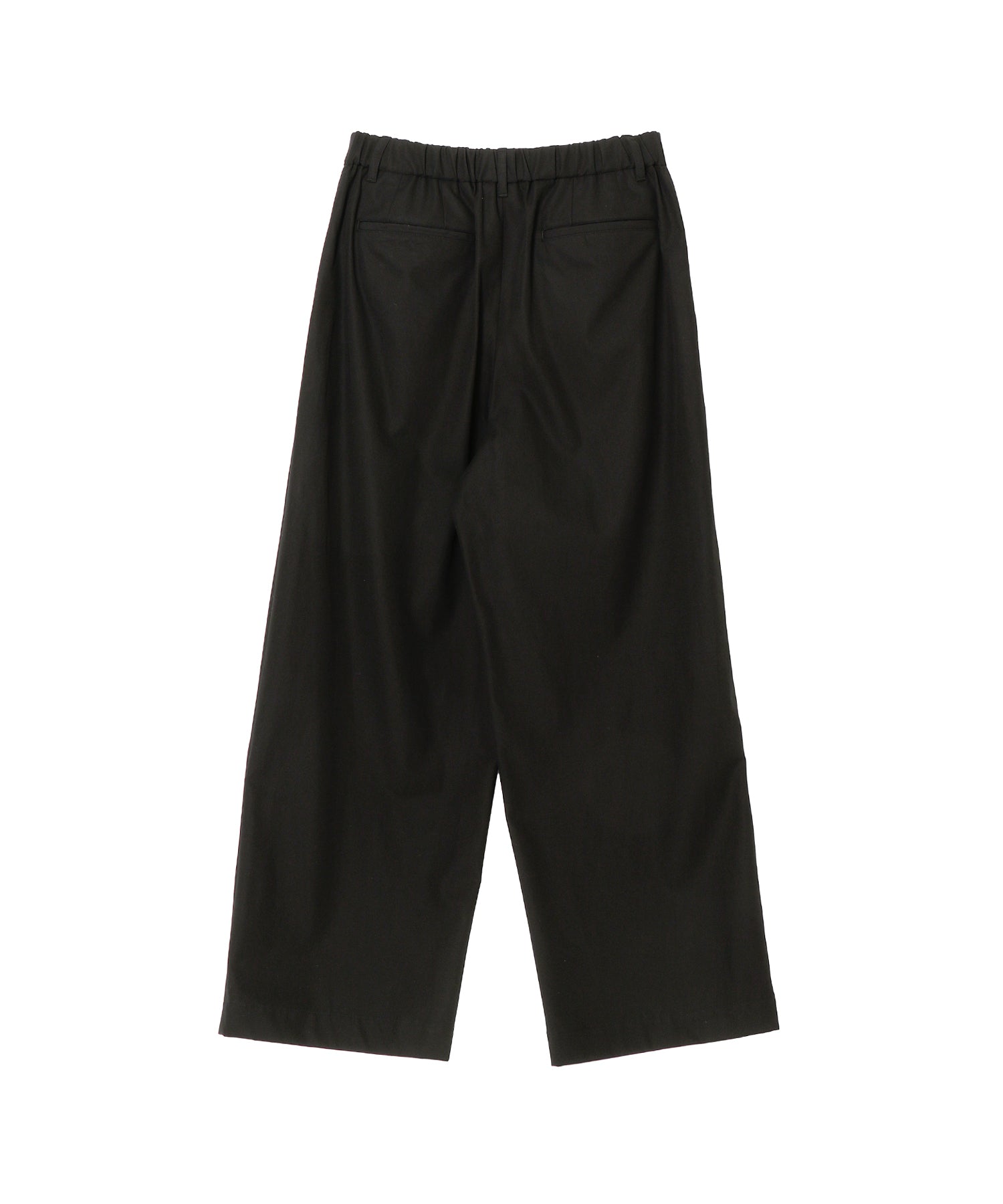 Brushed Cotton Gabardine Wide Straight Pants