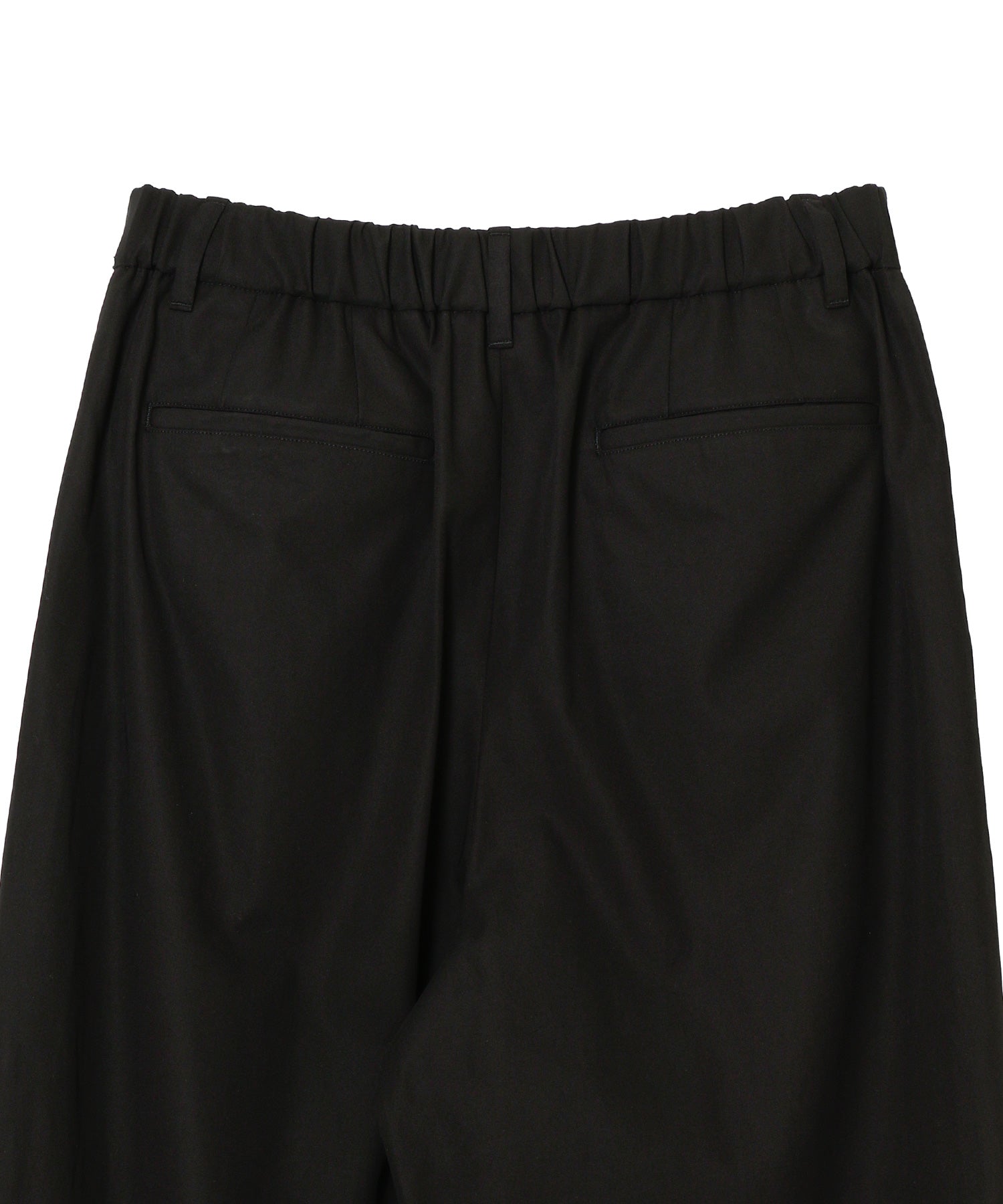 Brushed Cotton Gabardine Wide Straight Pants