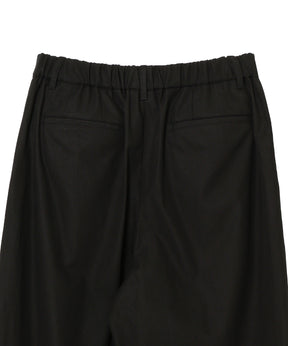 Brushed Cotton Gabardine Wide Straight Pants