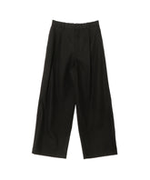 Brushed Cotton Gabardine Wide Straight Pants