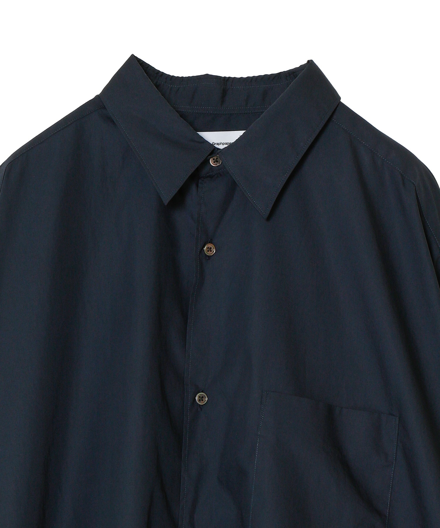Broad L/S Oversized Regular Collar Shirt