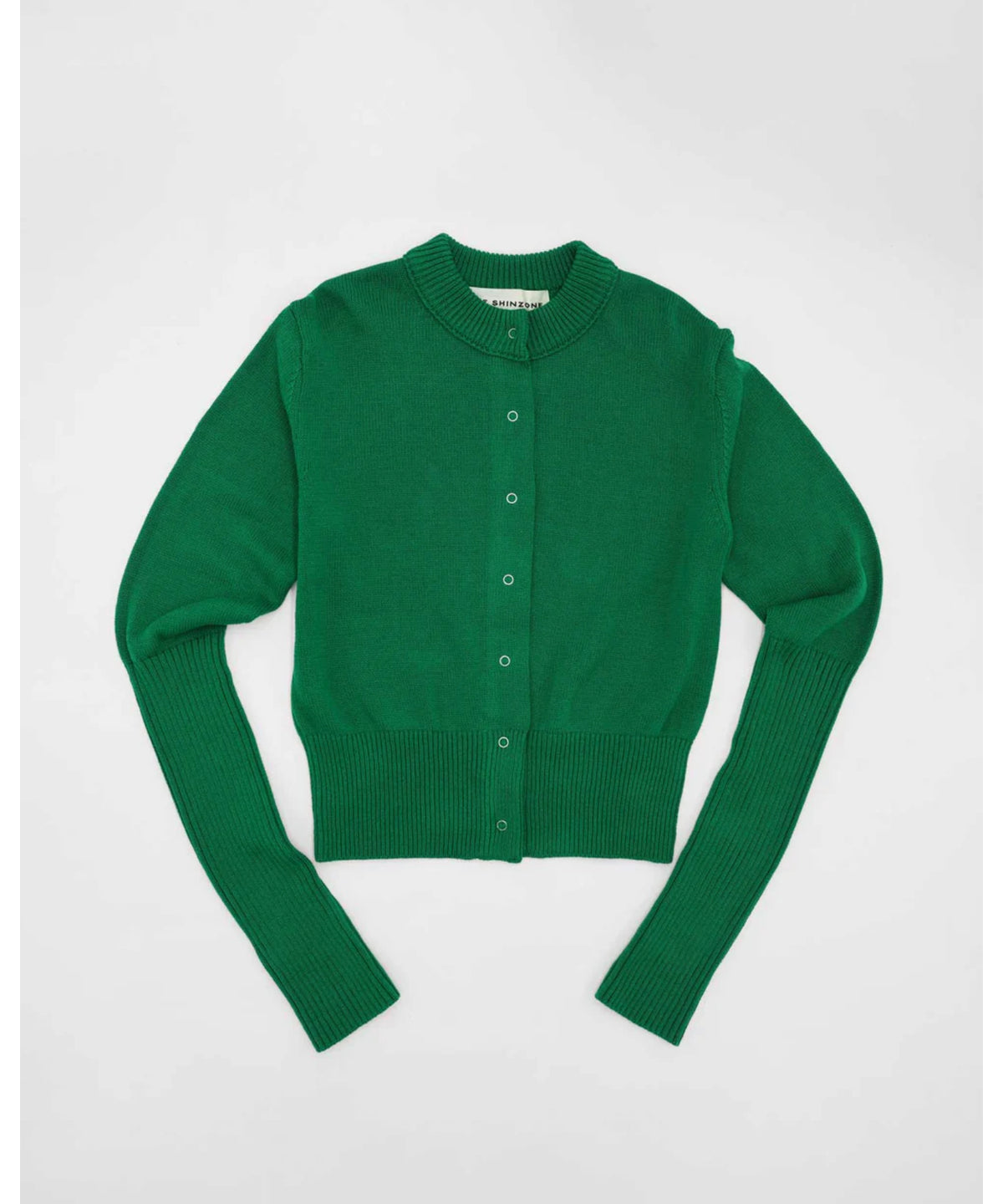 COTTON LONG RIB CARDIGAN