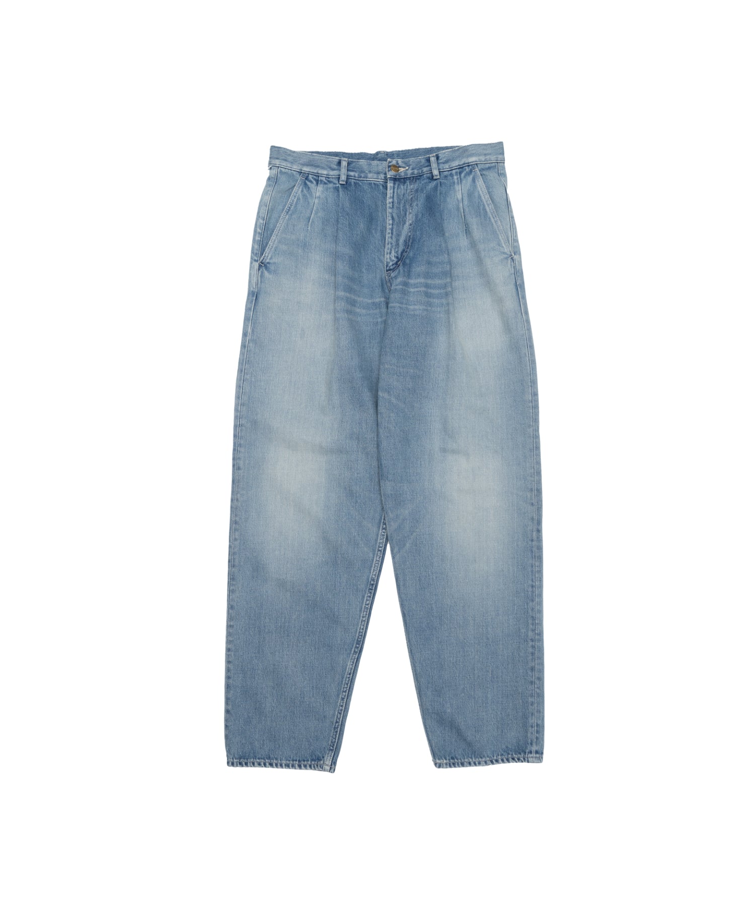 Selvage Denim Two Tuck Tapered Pants