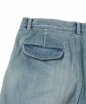 Selvage Denim Two Tuck Pants -LIGHT FADE-