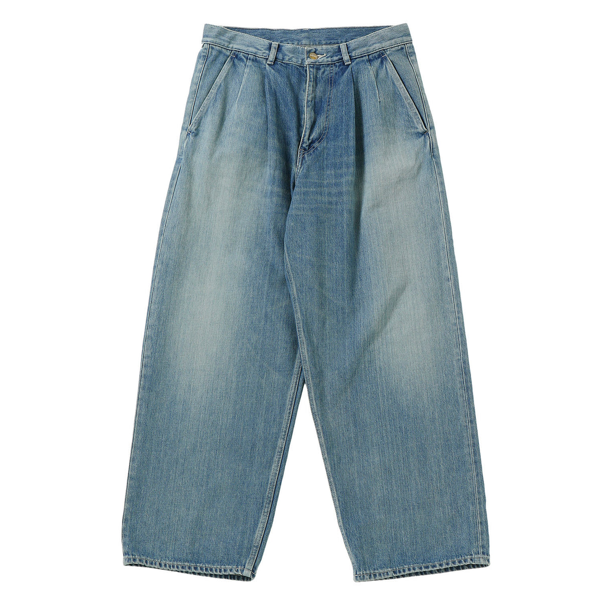Selvage Denim Two Tuck Pants -LIGHT FADE- - Graphpaper