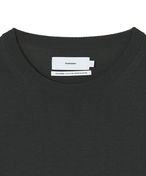 High Gauge Intarsia L/S Oversized Crew Neck Knit