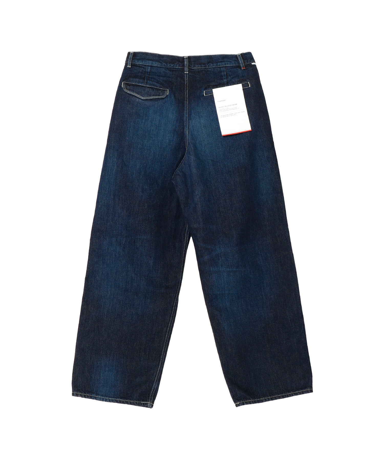 Selvage Denim Two Tuck Pants -DARK FADE-