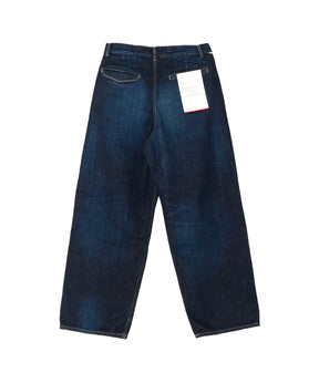 Selvage Denim Two Tuck Pants -DARK FADE-