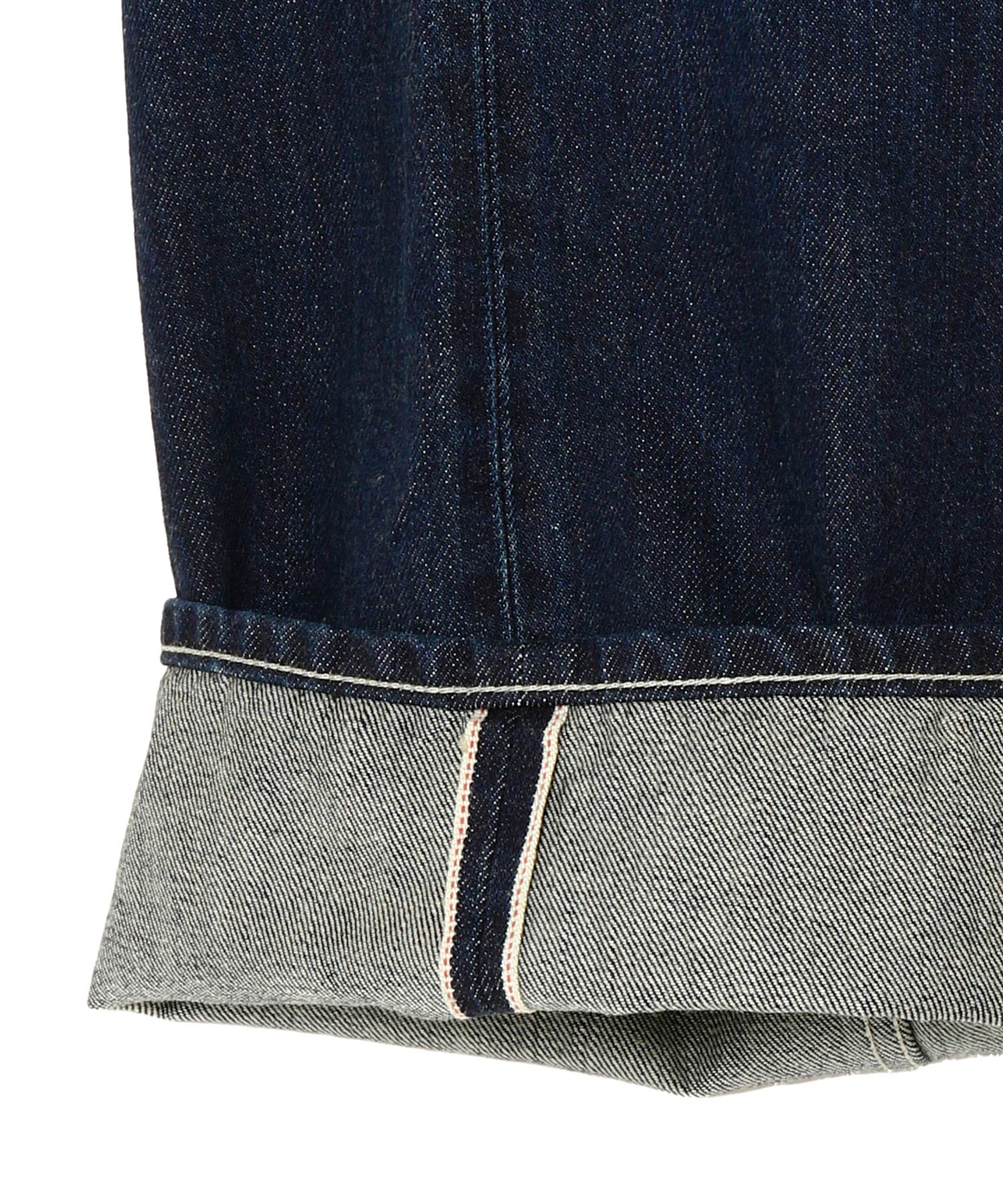 Selvage Denim Two Tuck Pants -DARK FADE-