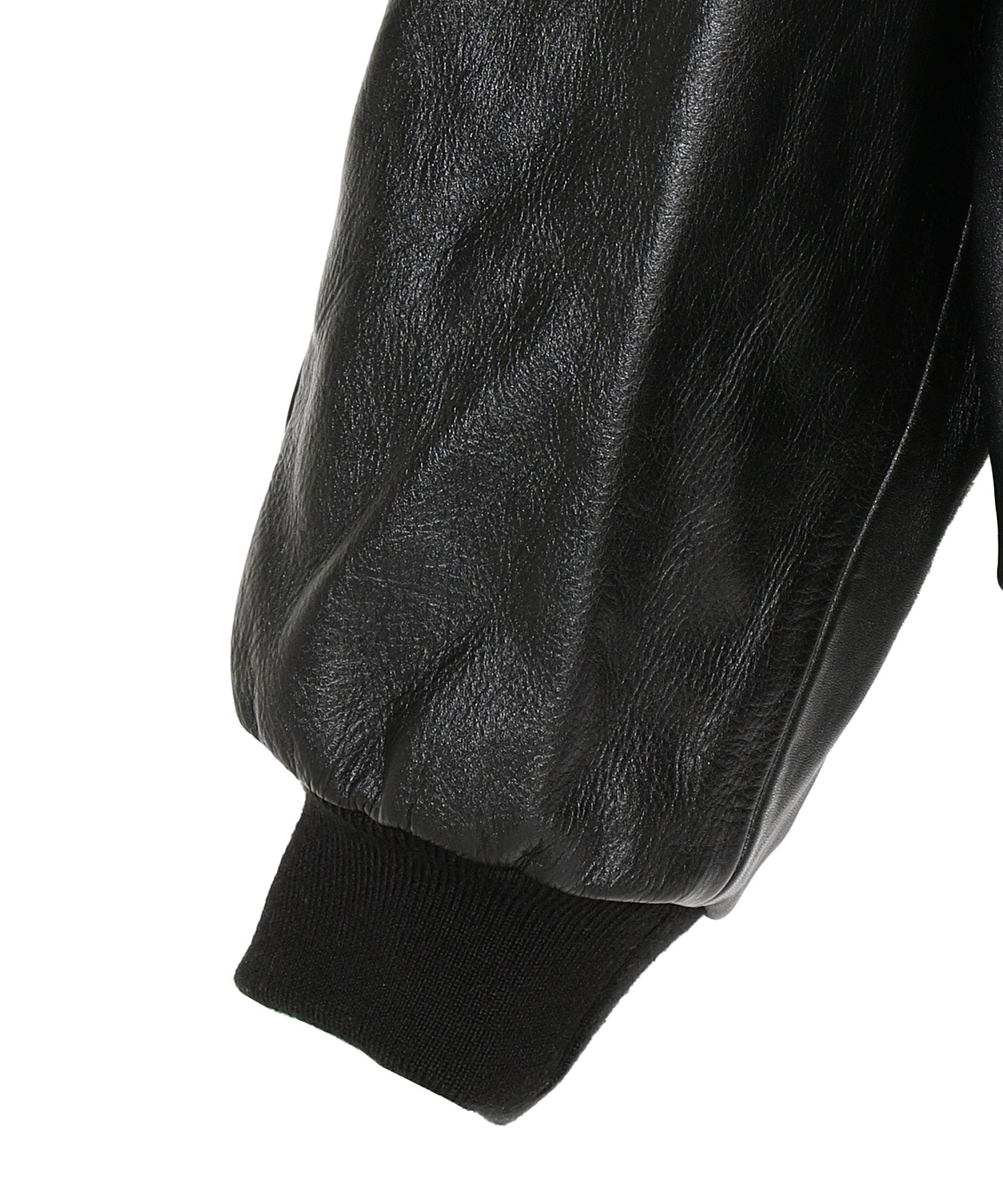 Cow Leather Raglan Blouson
