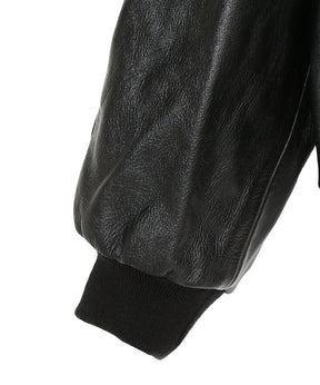 Cow Leather Raglan Blouson