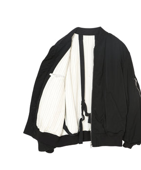 Fulled Wool Twill Flight Jacket