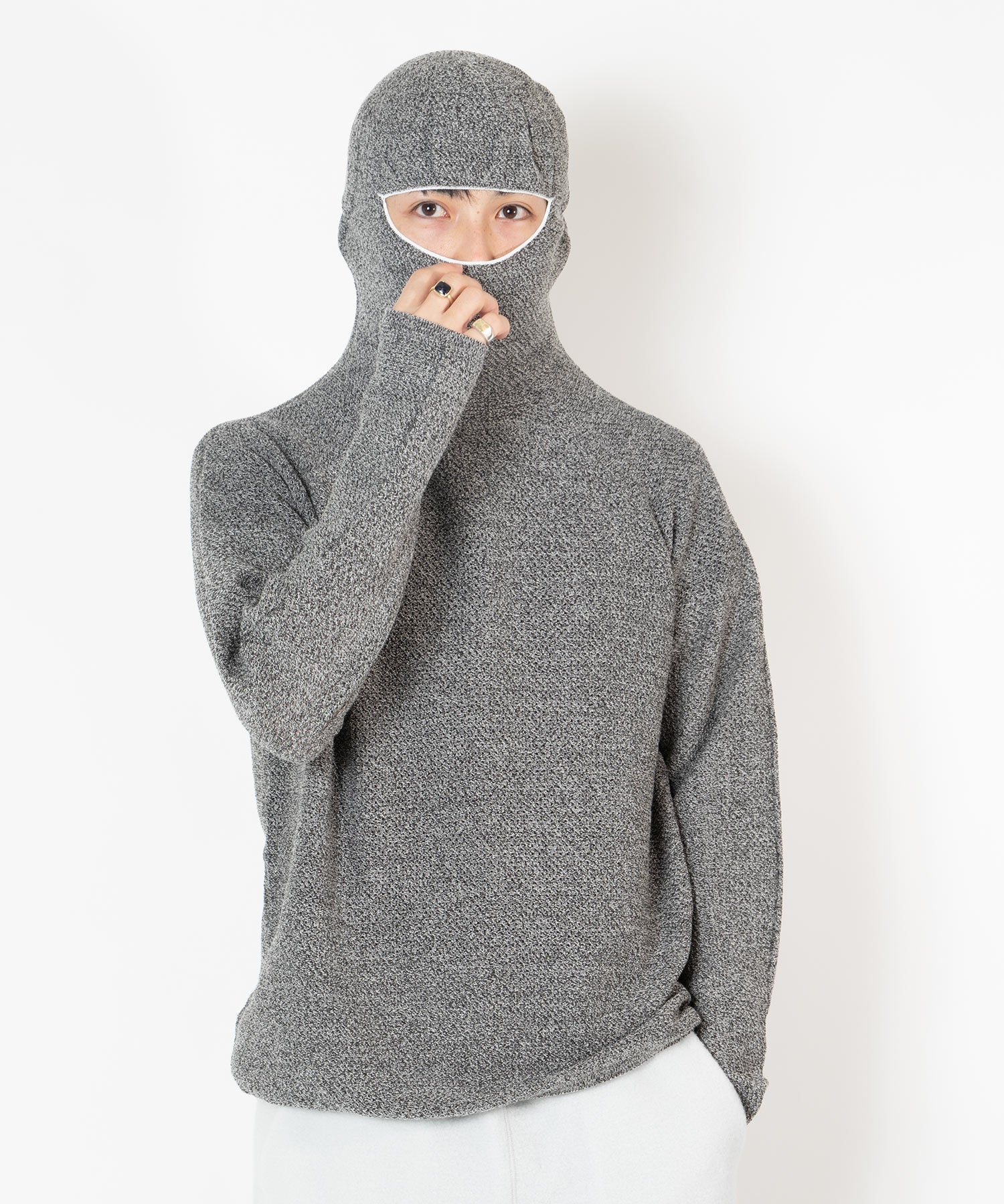 Perforated Wholegarment Knit T