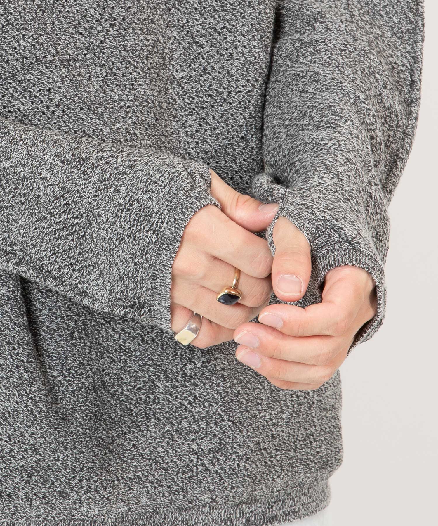 Perforated Wholegarment Knit T