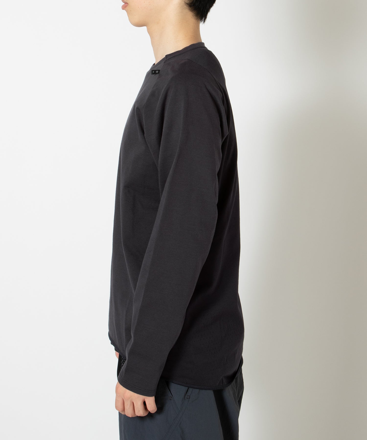 Paneled Mesh L/S Top