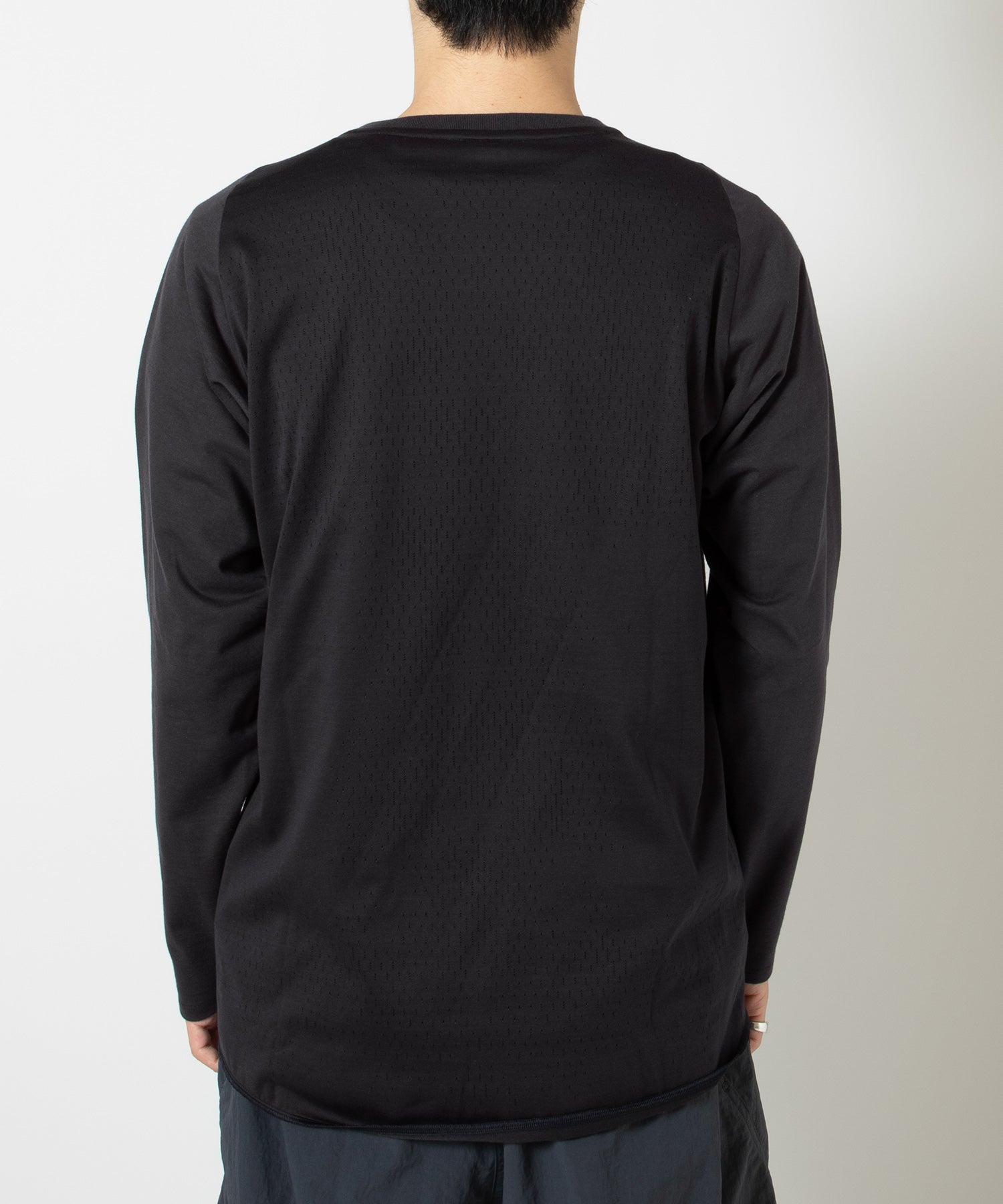 Paneled Mesh L/S Top