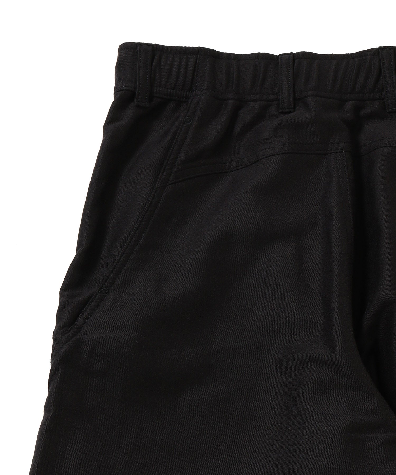 Cotton Silk Blend Helicoid Wide Pants