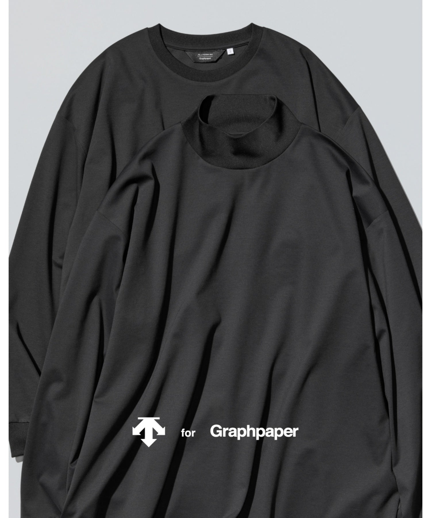 DESCENTE for Graphpaper L/S Mock Neck Tee