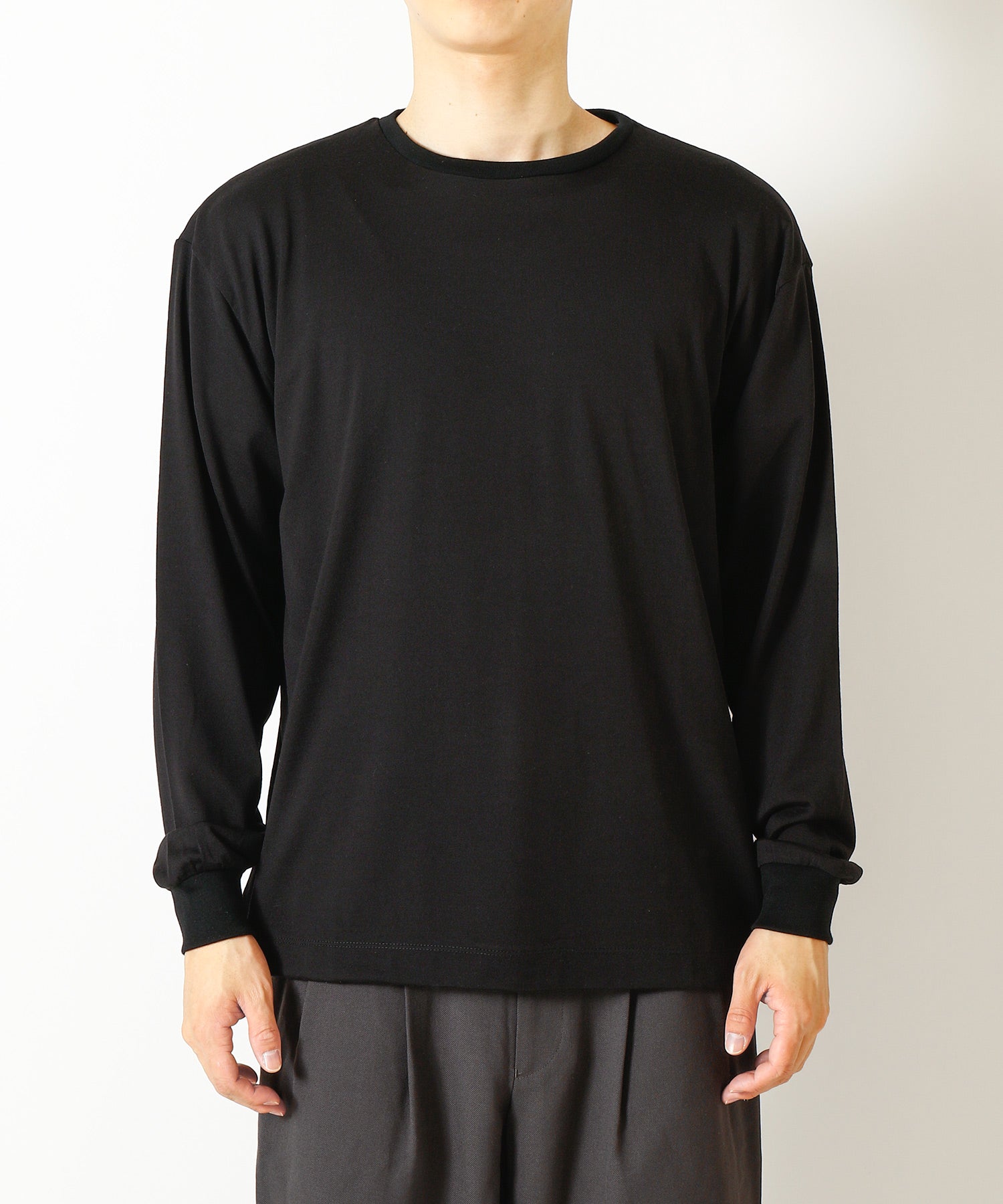 Super 160S Wool Washable Knit / Long Sleeve Tee