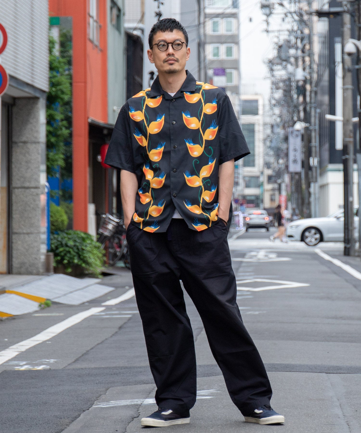 S/S FLAME LEAF SHIRT