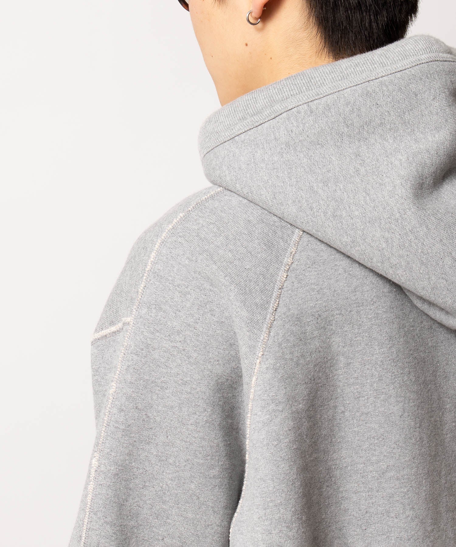 Split Raglan Sleeve Hoodie