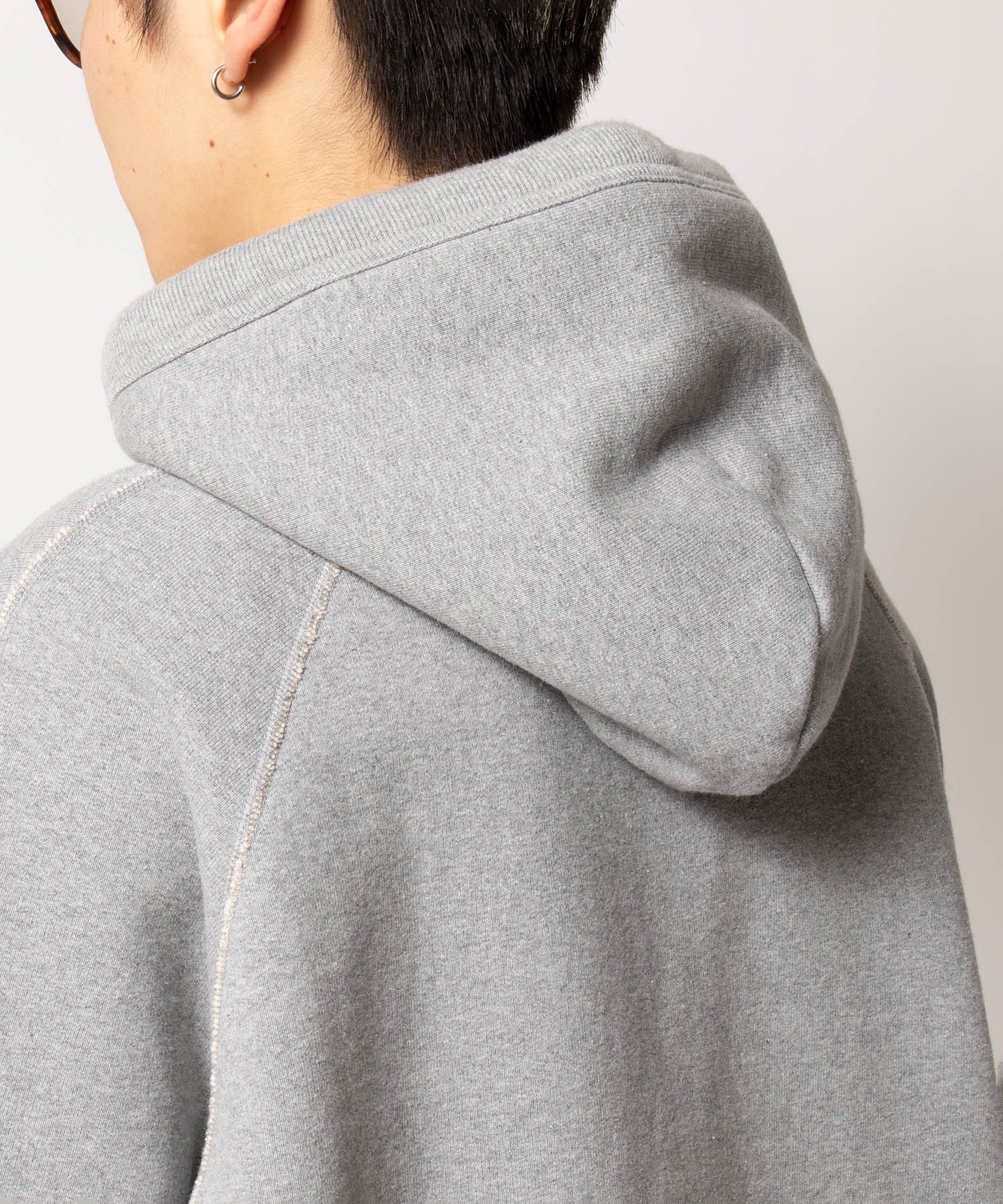 Split Raglan Sleeve Hoodie