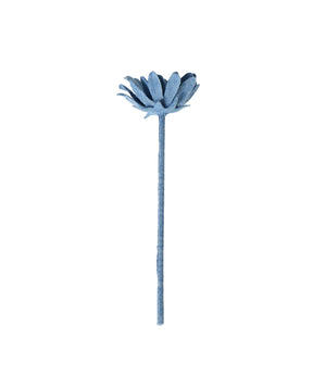 Unlikely Open Collar Work Chambray with Flower