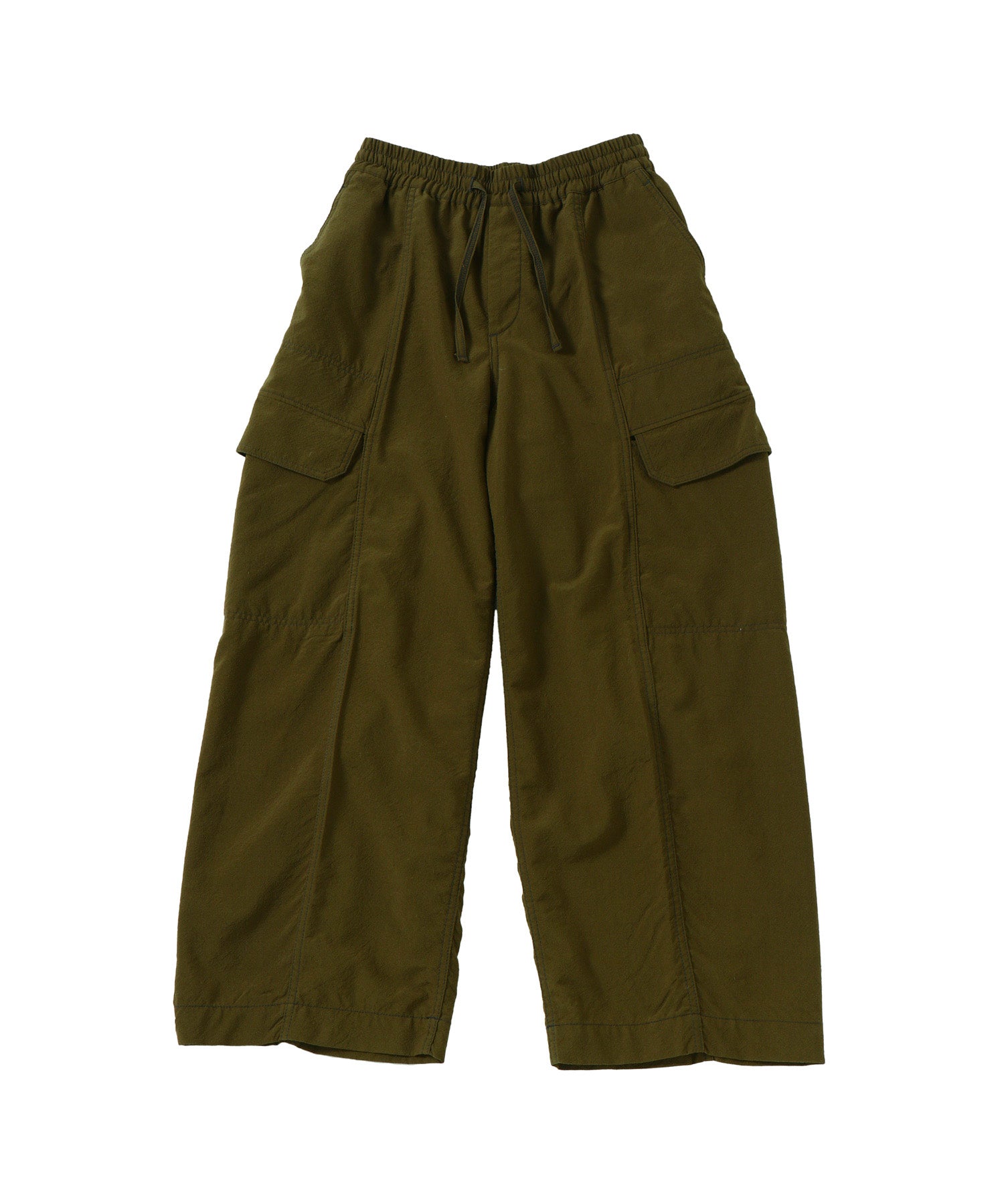 Tropical Wool Bow Silhouette Pants