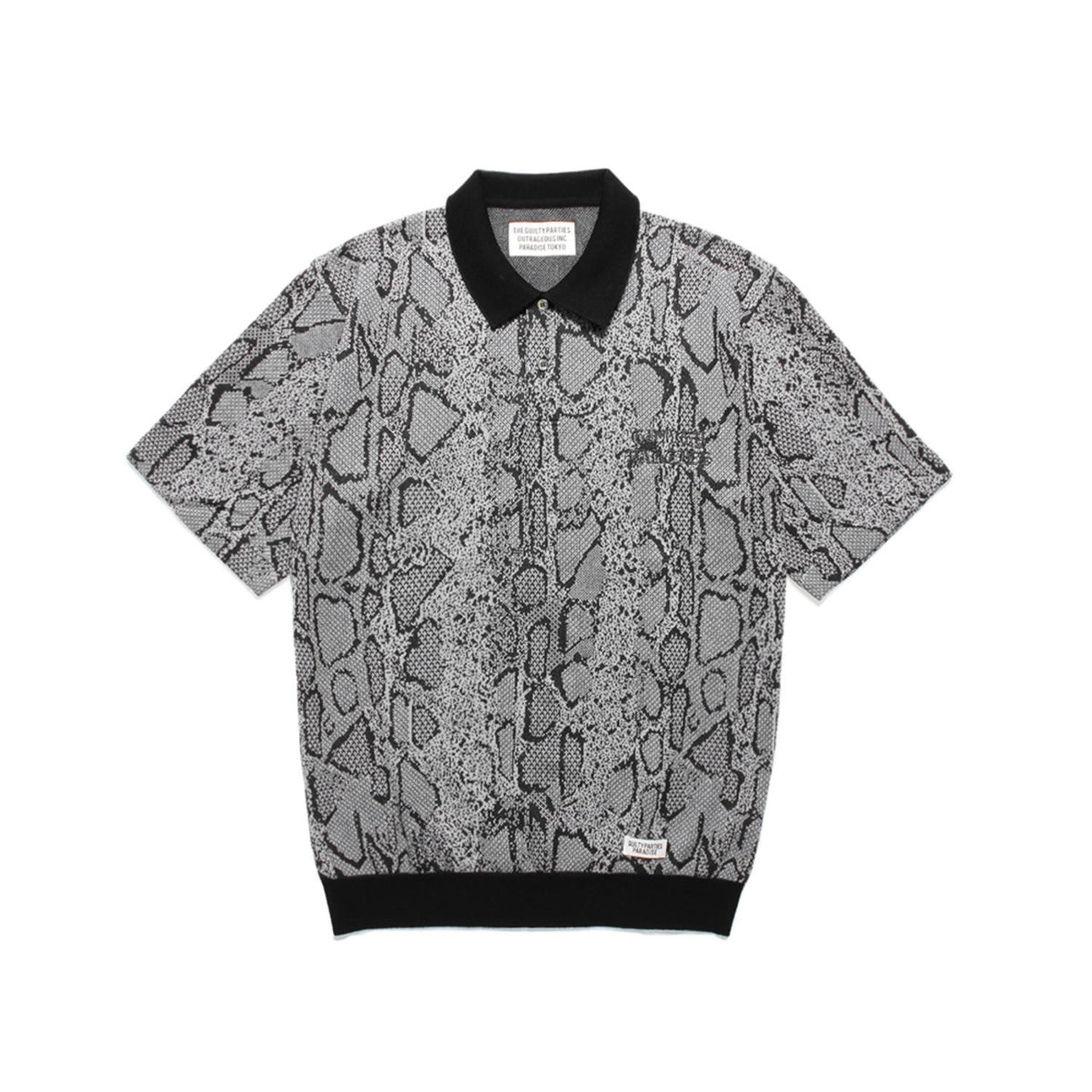 PYTHON JACQUARD KNIT POLO SHIRT - WACKO MARIA (ワコマリア) - tops (トップス) |  FIGURE ONLINE (フィギュアオンライン) 【公式通販】