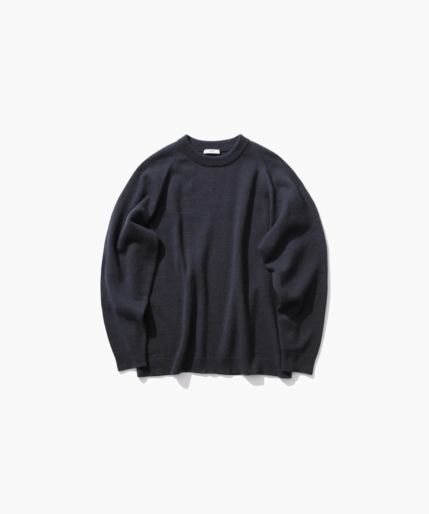 WOOL COTTON BRUSHED | CREWNECK SWEATER