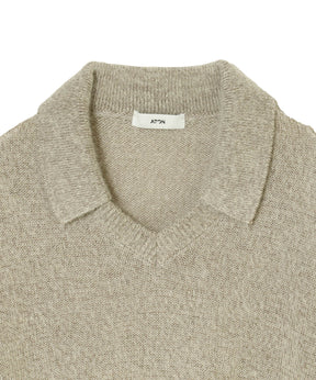 SILK ALPACA | POLO SWEATER