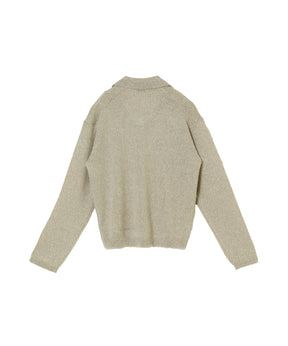SILK ALPACA | POLO SWEATER