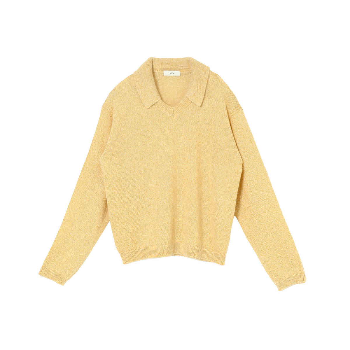 SILK ALPACA | POLO SWEATER - ATON (エイトン) - tops (トップス