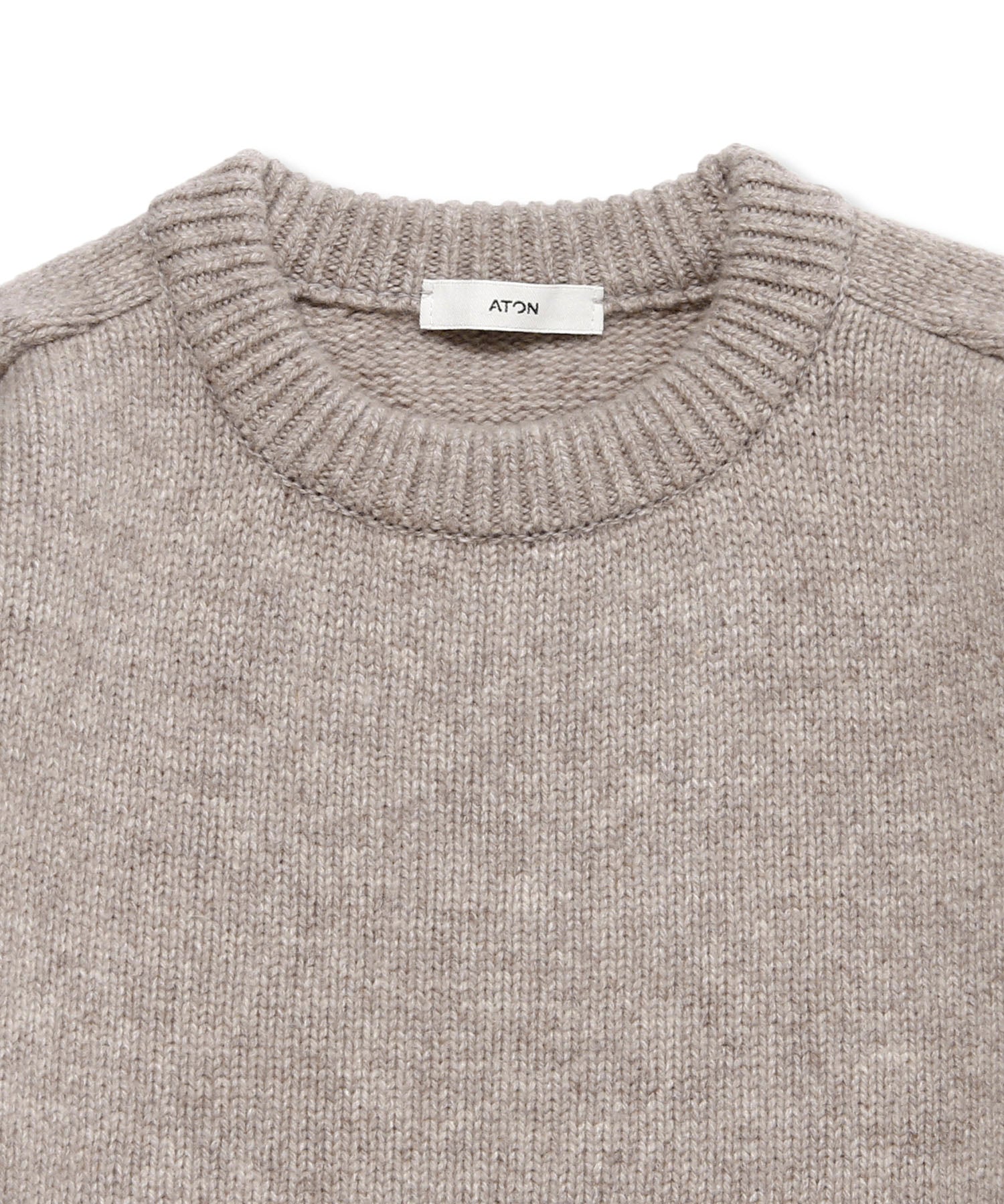 エイトン(ATON)｜WOOL CASHMERE SILK | CREWNECK SWEATER｜公式通販