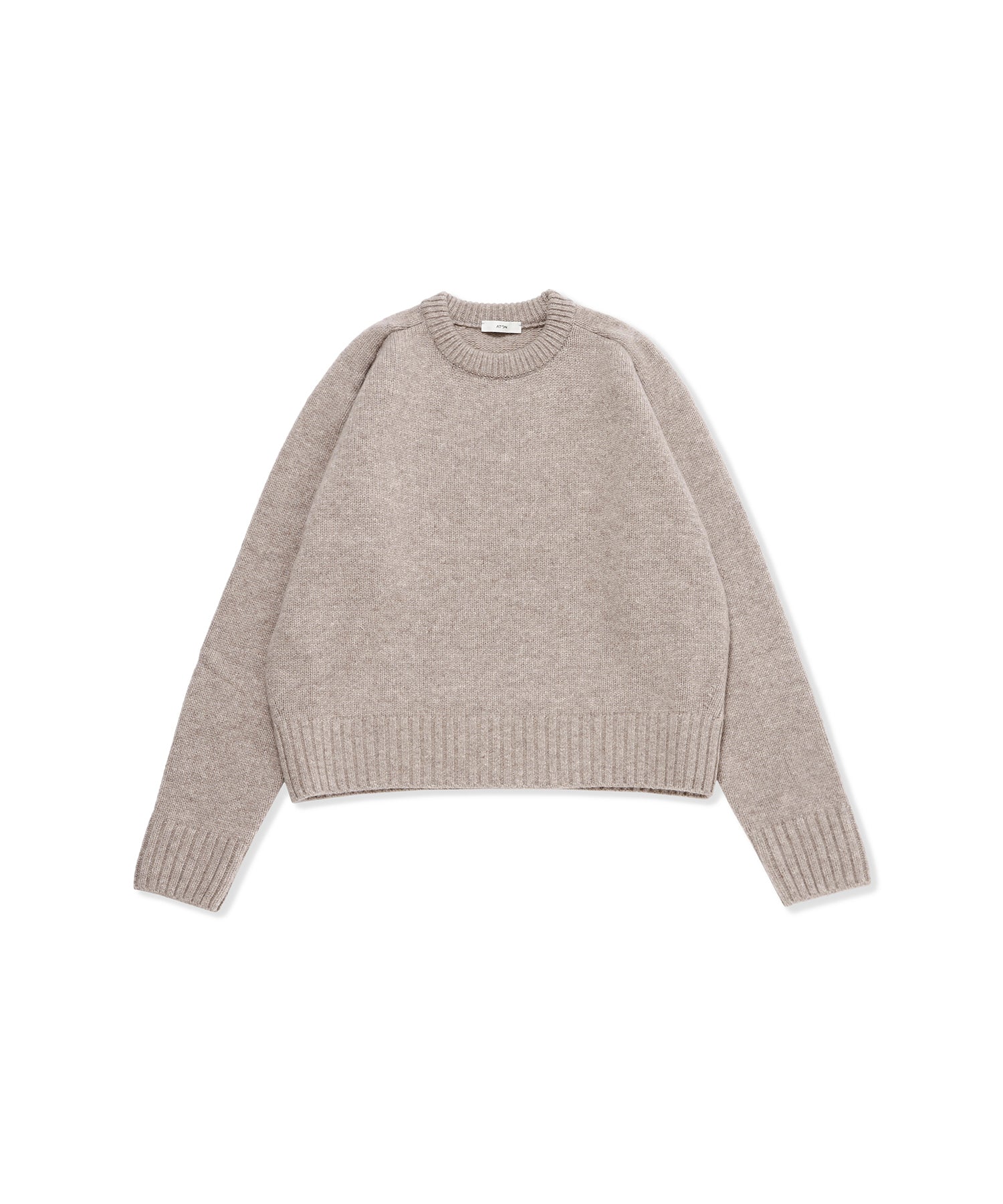 WOOL CASHMERE SILK | CREWNECK SWEATER - ATON (エイトン) - tops