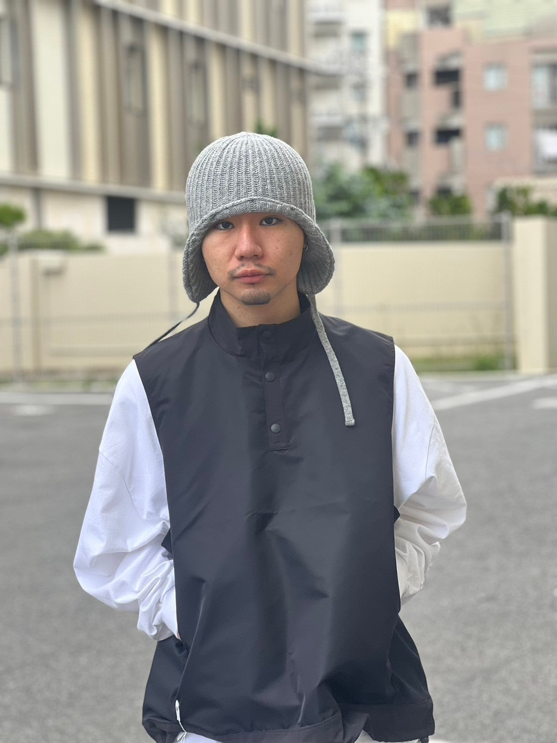 FR2GOLF Stretch Nylon わざとらしい Logo Pullover