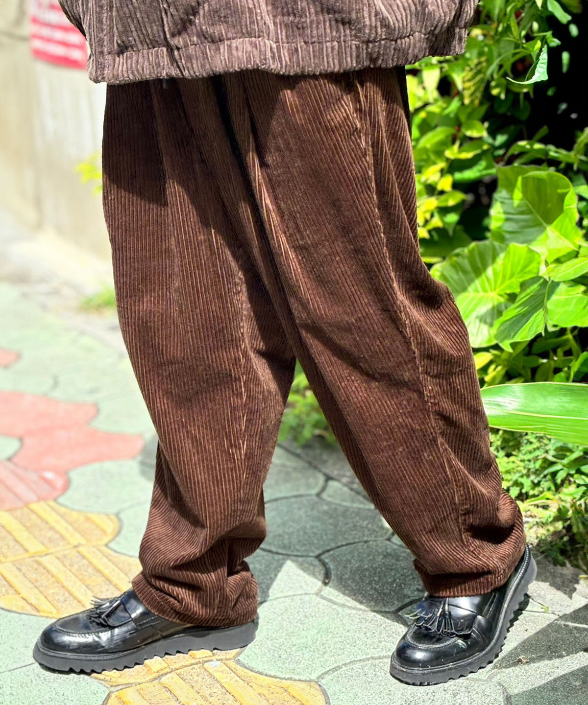 WIDE TWO TUCK PANTS(CORDUROY)