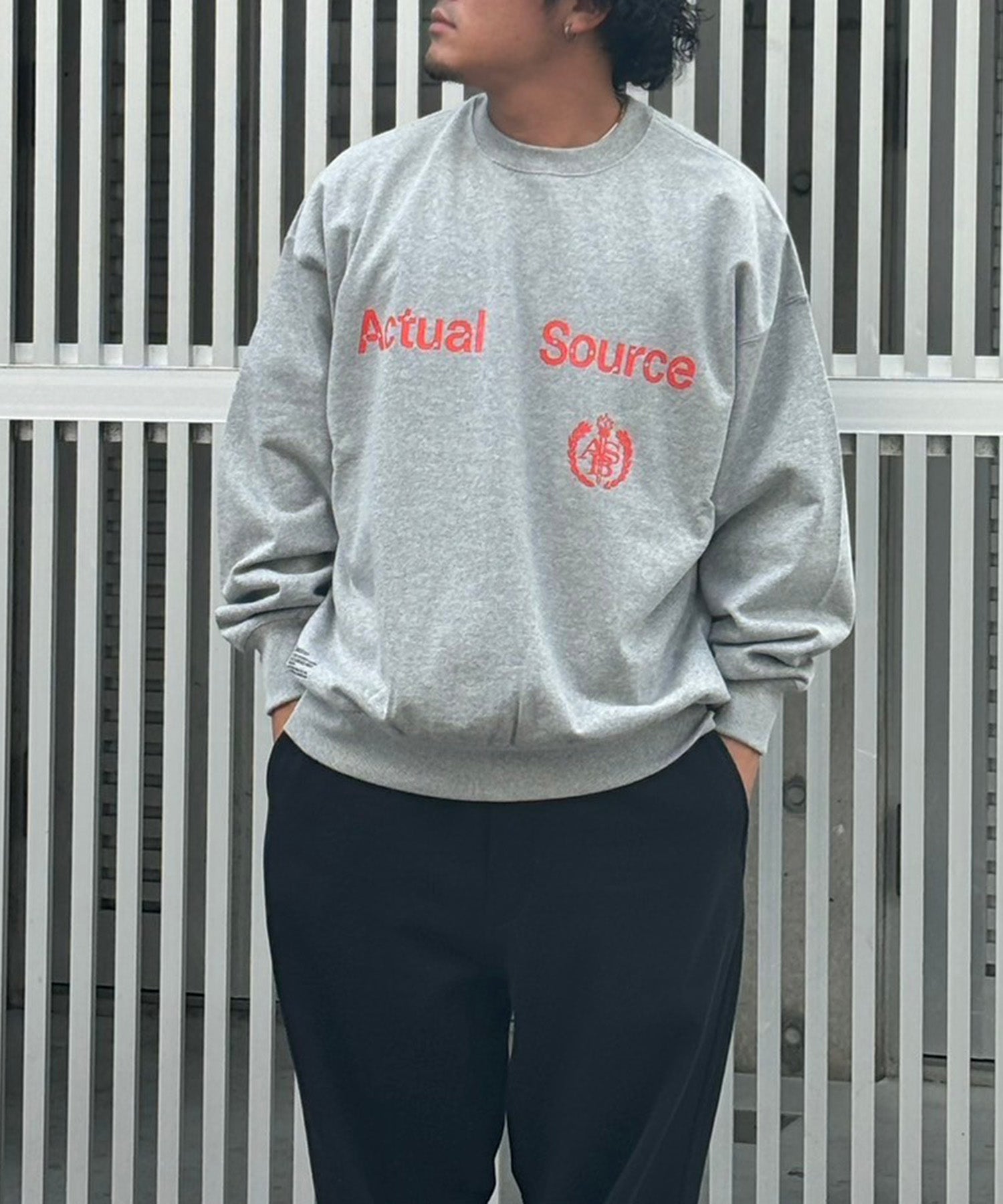 AS×FS LIGHT OZ CREW NECK SWEAT “COLLEGE”