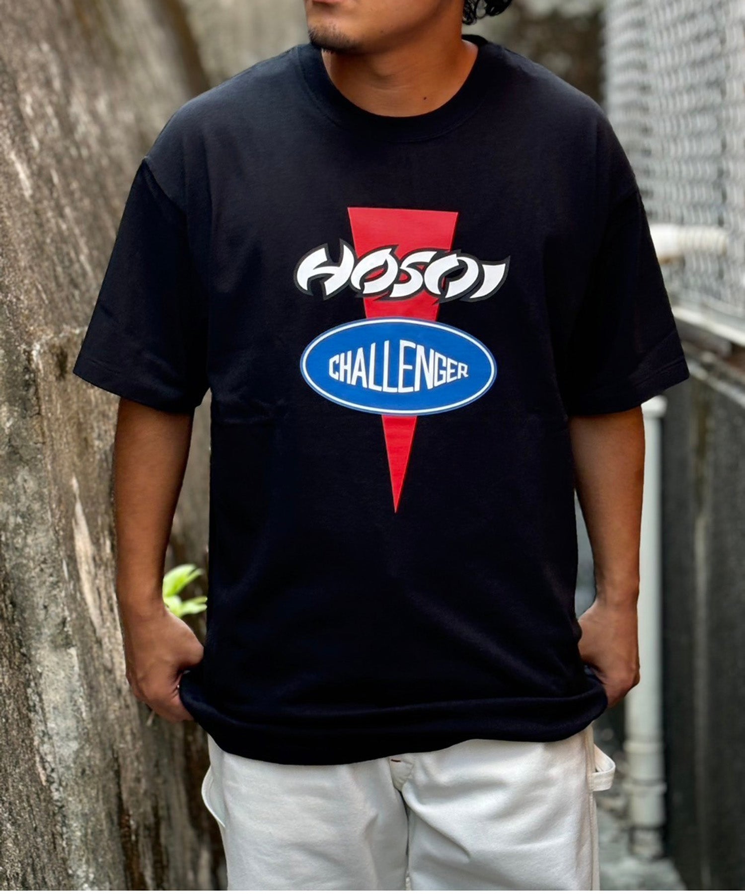 HOSOI x CHALLENGER FRONT LOGO S/S TEE