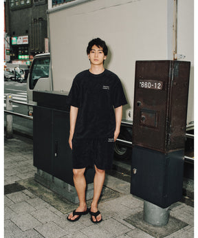 LOGO PILE SHORTS