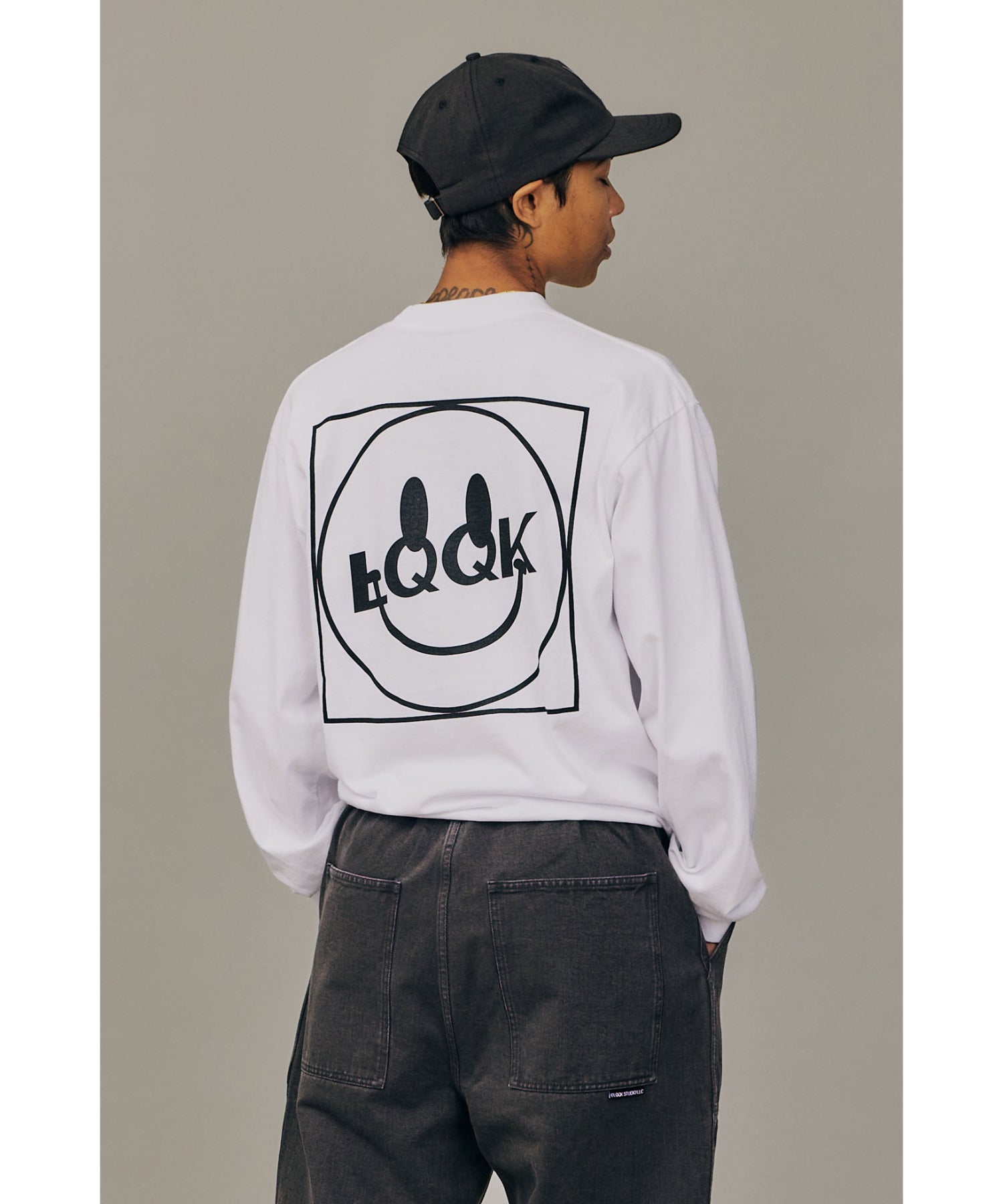 LQQK Smiley Logo Pocket Tee