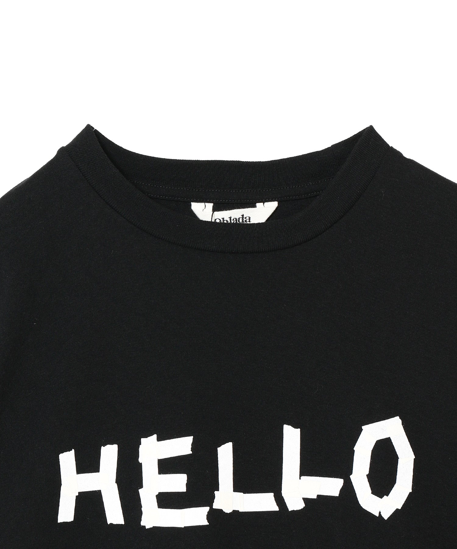 TAPE PRINT TEE - Oblada (オブラダ) - tops (トップス) | FIGURE
