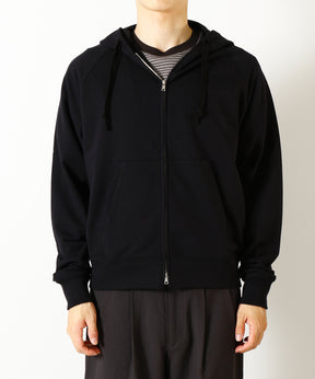 Organic Cotton Open-End Yarn Inlay Zip Parka