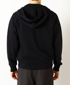 Organic Cotton Open-End Yarn Inlay Zip Parka