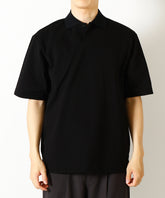 40//1 Organic Cotton High Twisted Pique One Button Tee S/S