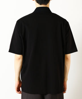 40//1 Organic Cotton High Twisted Pique One Button Tee S/S